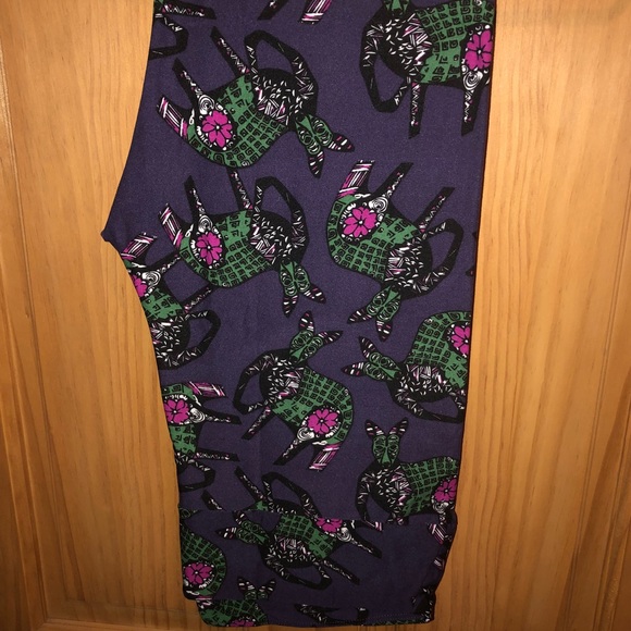NWT TC LLR Patchwork Kangaroo Printed Leggings - Picture 1 of 5